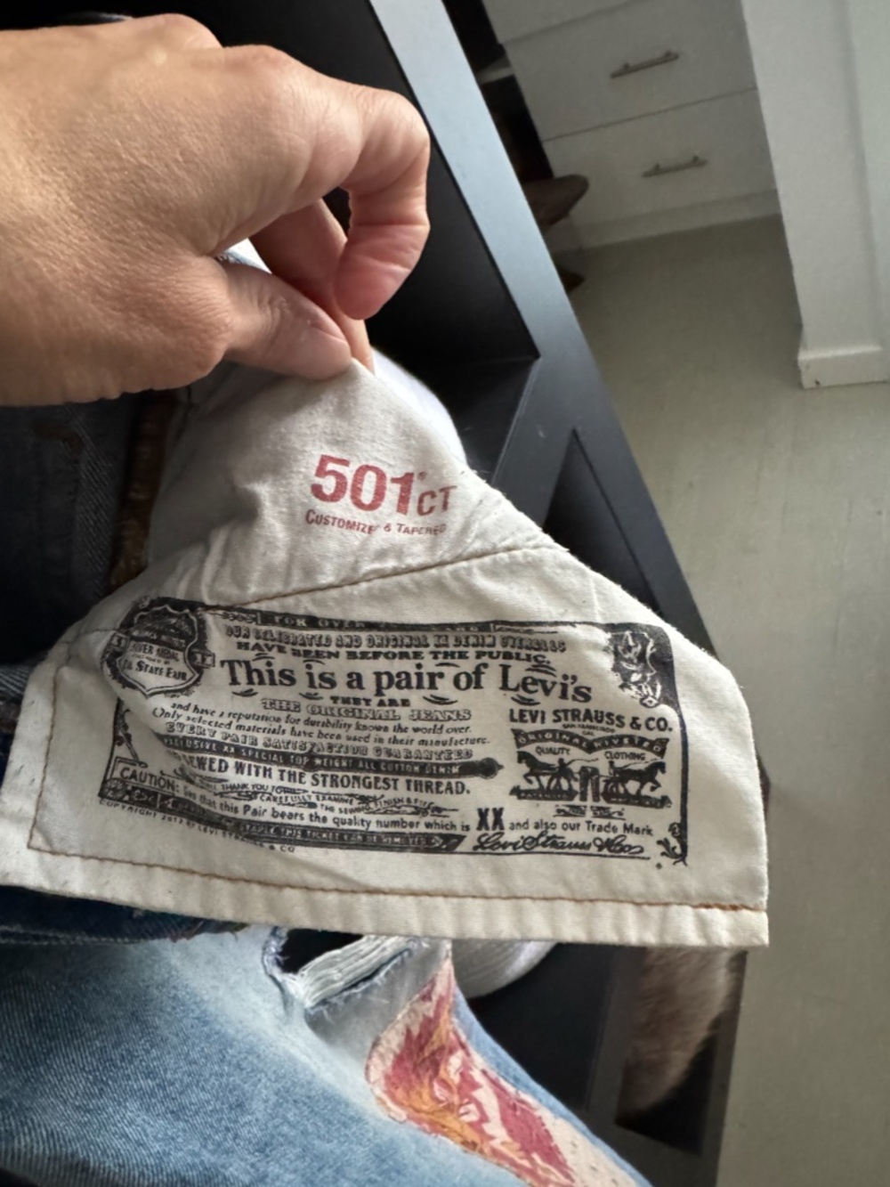 Levi's 501 CT Denim - Picture 7 of 10
